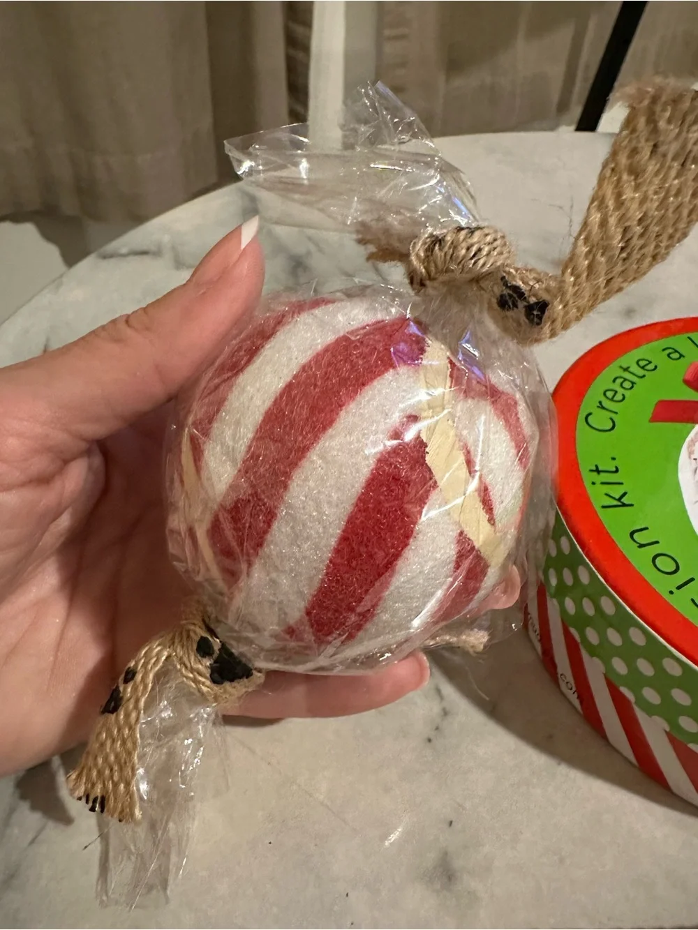 Holiday gift pack Paw Print Ornament Kit,dog collar & 2 tennis balls